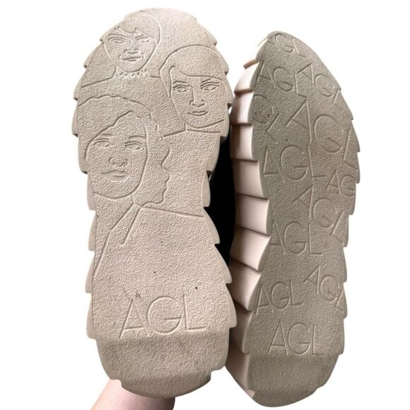 AGL Traspy Strappy Sneaker In Nero-nero 10 - Picture 10 of 12